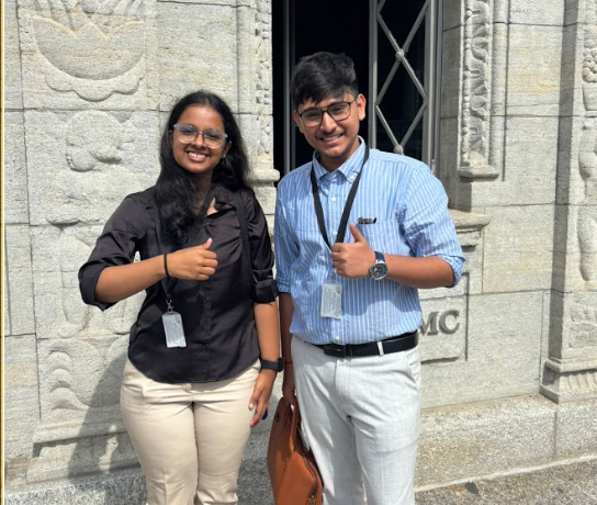 Vansh Jha & Dhriti Deepu at United Nations - Program Activity 1