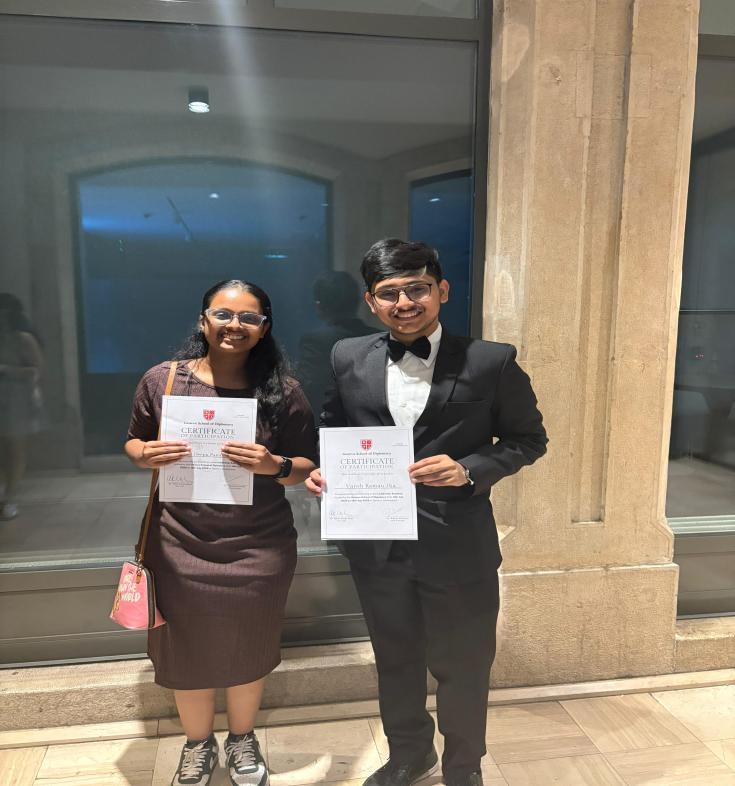 Vansh Jha & Dhriti Deepu at United Nations - Program Activity 2